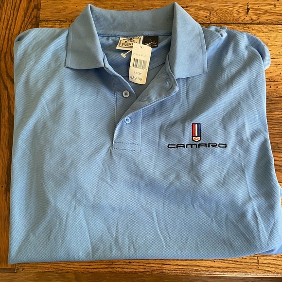 NWT Blue Polo Shirt - Camaro - Picture 2 of 4